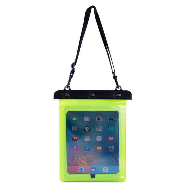Waterproof PVC tablet case - green 2