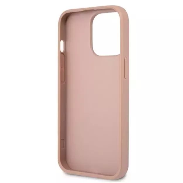 Guess GUHCP13LPSATLP iPhone 13 Pro / 13 6.1&quot  pink/pink hardcase SaffianoTriangle Logo 13