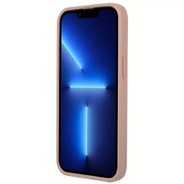 Guess GUHCP13LPSATLP iPhone 13 Pro / 13 6.1&quot  pink/pink hardcase SaffianoTriangle Logo 11