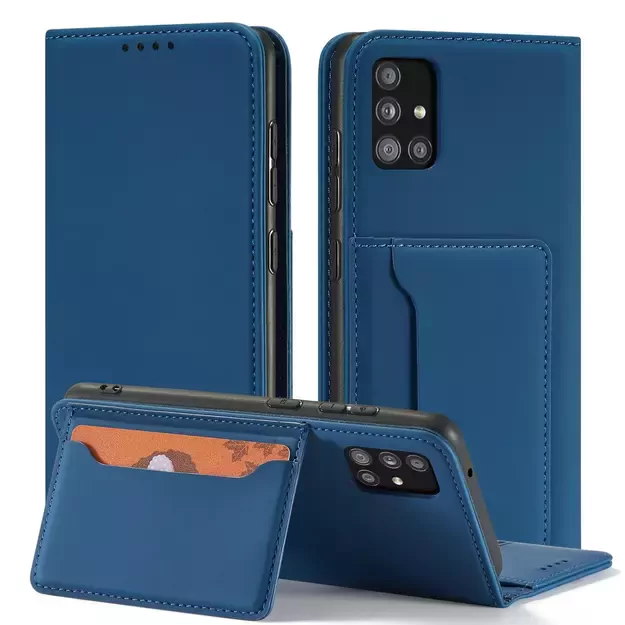 Magnet Card Case for Xiaomi Redmi Note 11 Pro Pouch Card Wallet Card Holder Blue 14