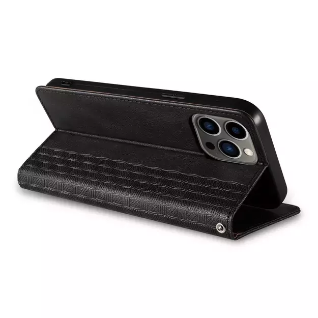 Magnet Strap Case for iPhone 12 Pro Max Pouch Wallet + Mini Lanyard Pendant Black 21