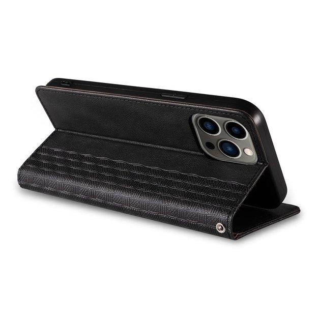 Magnet Strap Case for iPhone 12 Pro Max Pouch Wallet + Mini Lanyard Pendant Black 9