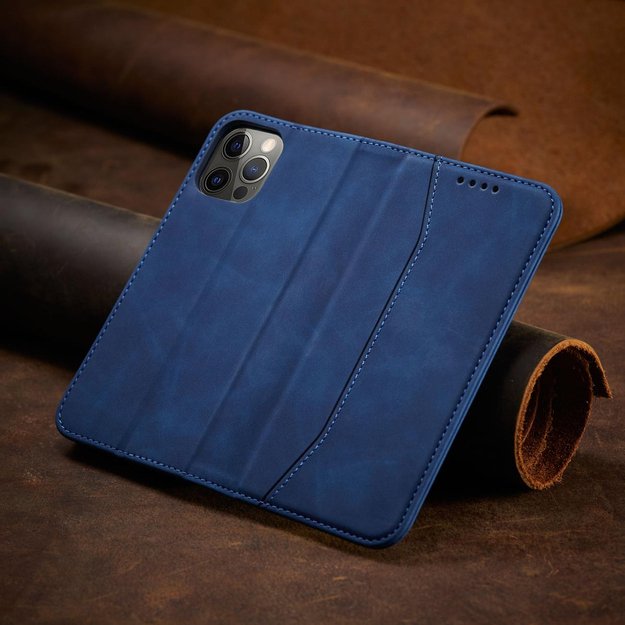 Magnet Fancy Case Case for iPhone 12 Pro Max Pouch Card Wallet Card Stand Blue 9