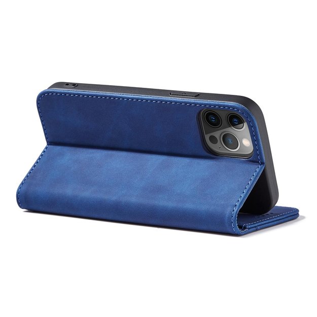 Magnet Fancy Case Case for iPhone 12 Pro Max Pouch Card Wallet Card Stand Blue 7