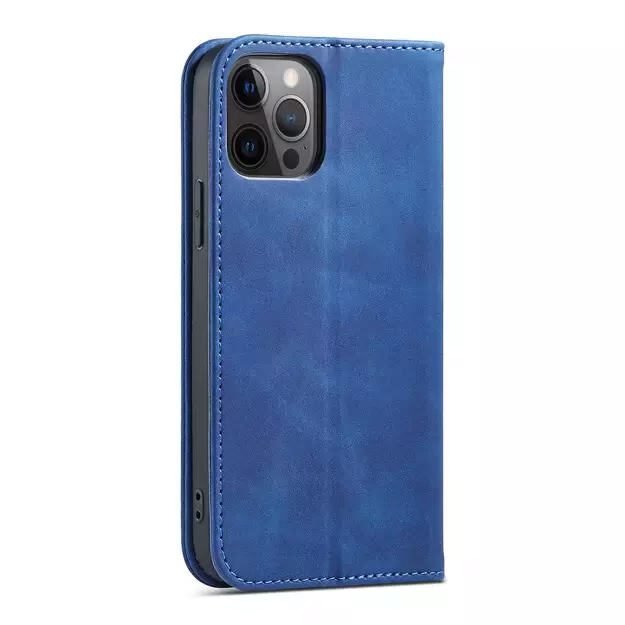 Magnet Fancy Case Case for iPhone 12 Pro Max Pouch Card Wallet Card Stand Blue 16