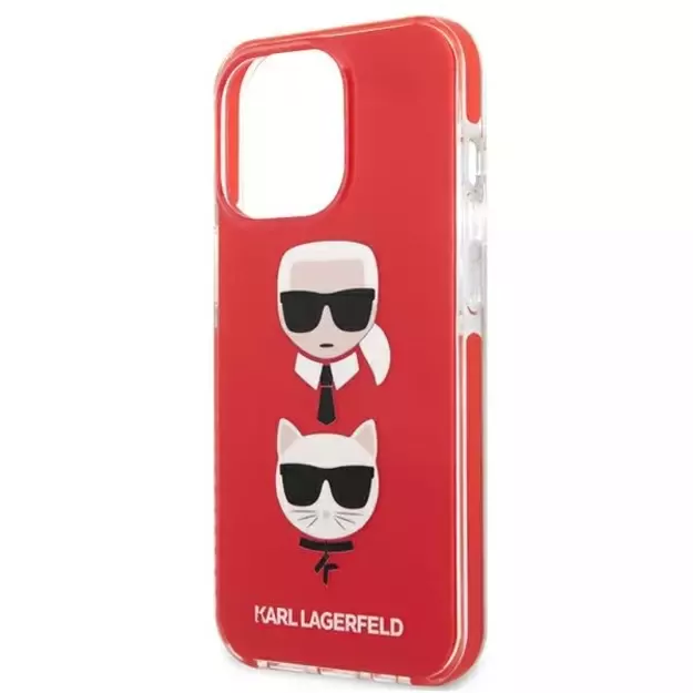 Karl Lagerfeld KLHCP13LTPE2TR iPhone 13 Pro / 13 6,1  hardcase czerwony/red Karl&Choupette Head 12