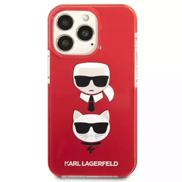 Karl Lagerfeld KLHCP13LTPE2TR iPhone 13 Pro / 13 6,1  hardcase czerwony/red Karl&Choupette Head 9