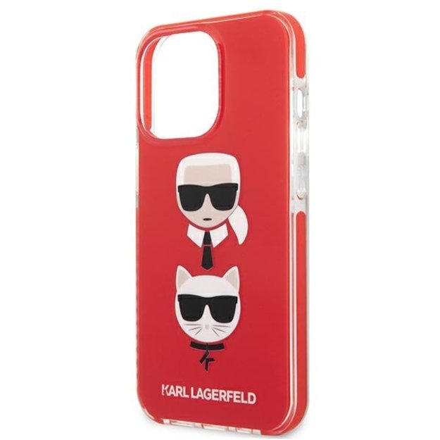 Karl Lagerfeld KLHCP13LTPE2TR iPhone 13 Pro / 13 6,1  hardcase czerwony/red Karl&Choupette Head 5