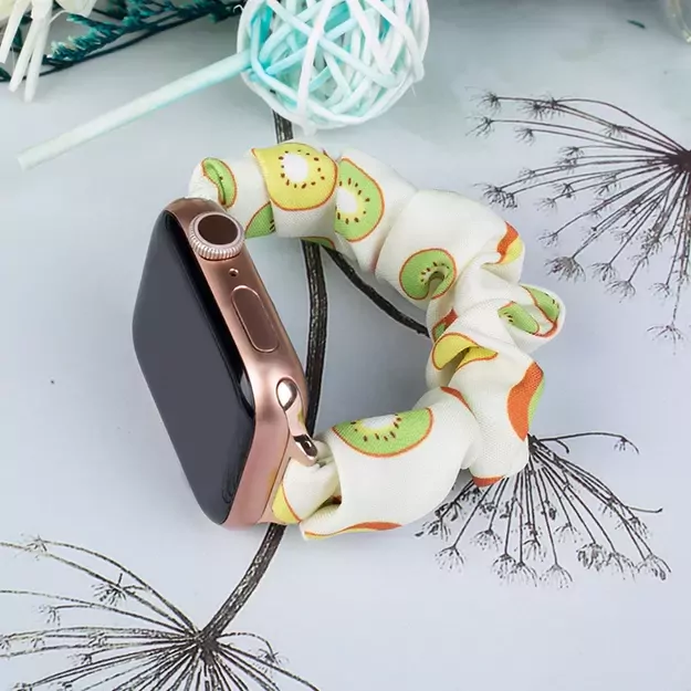 Fabric band for Apple Watch 42 / 44 / 45 mm strap bracelet rubber band - kiwi 11