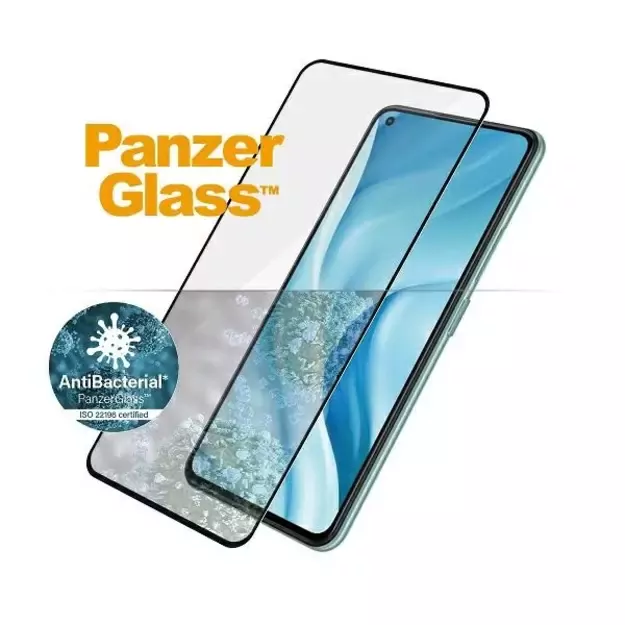 PanzerGlass E2E Regular tempered glass for Xiaomi Mi 11 Lite 5G antibacterial - with black frame 1