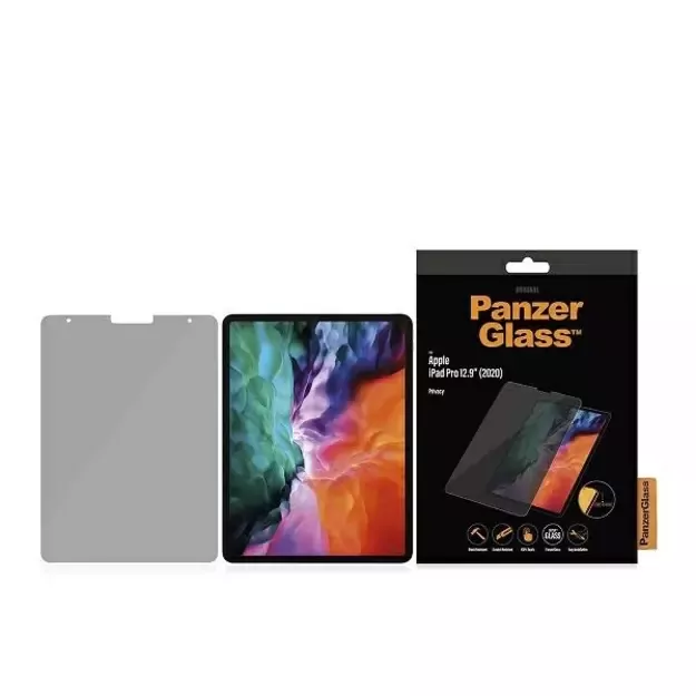 PanzerGlass E2E Super+ privacy tempered glass for iPad Pro 12.9&quot  2020