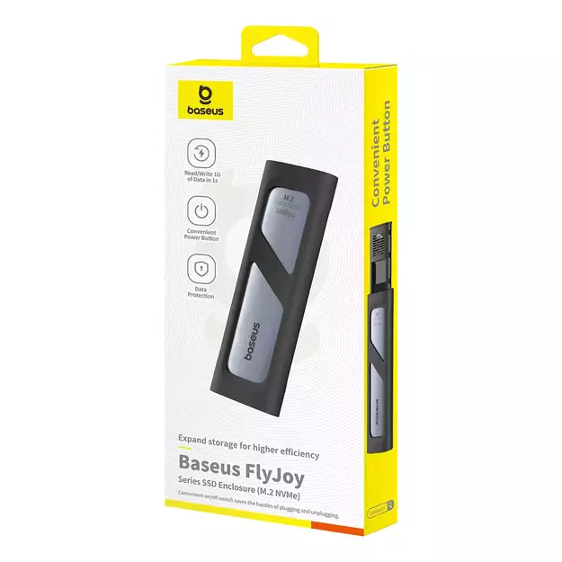 Baseus FlyJoy M.2 NVMe 10Gb/s SSD Caddy - Gray 6