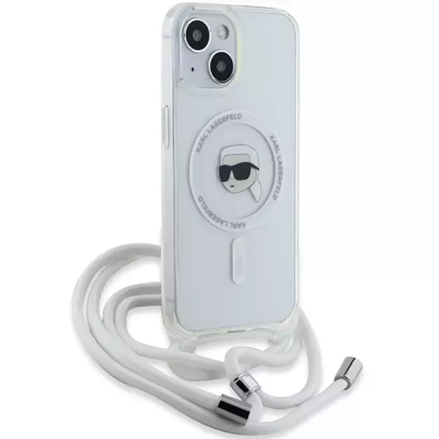 Karl Lagerfeld Crossbody IML Karl Head MagSafe case for iPhone 15 / 14 / 13 - transparent 8
