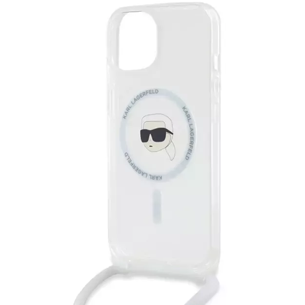 Karl Lagerfeld Crossbody IML Karl Head MagSafe case for iPhone 15 / 14 / 13 - transparent 10