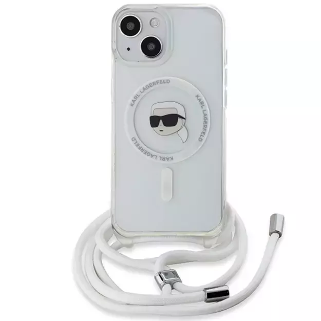 Karl Lagerfeld Crossbody IML Karl Head MagSafe case for iPhone 15 / 14 / 13 - transparent 7