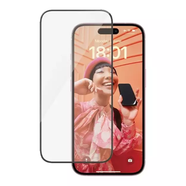 PanzerGlass Bundle 3in1 set transparent case + foil + camera cover for iPhone 15 Plus 16