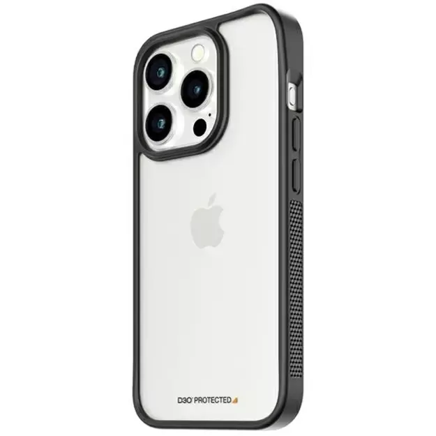 Military Grade Certified PanzerGlass ClearCase iPhone 15 Pro Case - Transparent &amp  Black