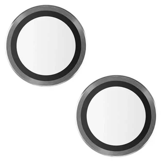 PanzerGlass Hoops Camera Protection for iPhone 15/15 Plus - with Black Frame 1