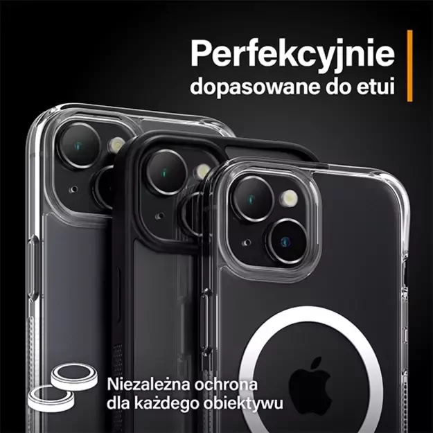 PanzerGlass Hoops Camera Protection for iPhone 15/15 Plus - with Black Frame 4