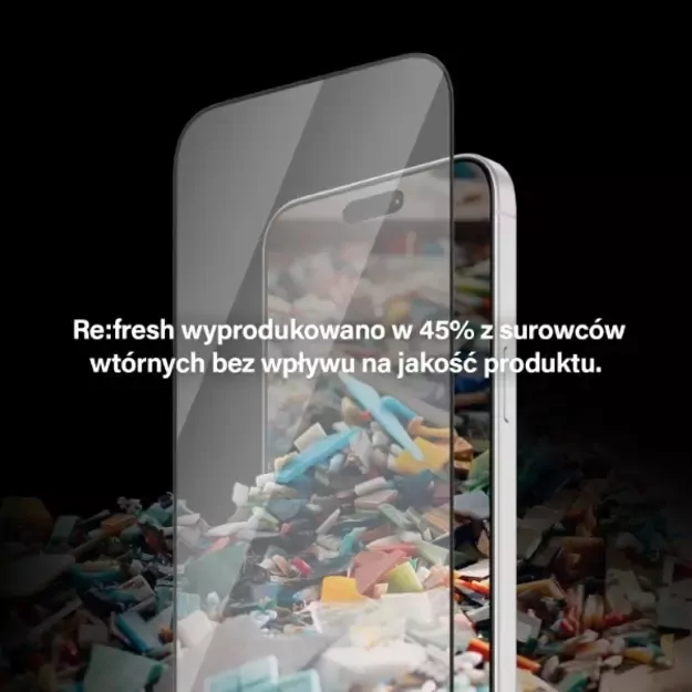 PanzerGlass Re:fresh Glass for iPhone 15 Pro with positioner 16