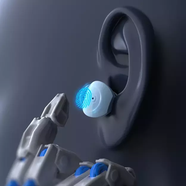 Choetech BH-T22 LightAura VocalSound wireless TWS Bluetooth 5.3 headphones - blue 9