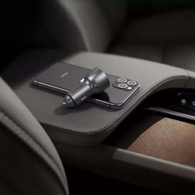 Ugreen Car Charger USB / USB Type C Quick Charge 3.0 Power Delivery 36W 3A Gray (CD213 60980) 6