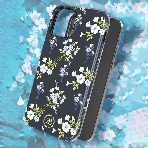 Kingxbar Blossom case decorated with original Swarovski crystals iPhone 12 Pro Max multicolour (Gardenia) 7