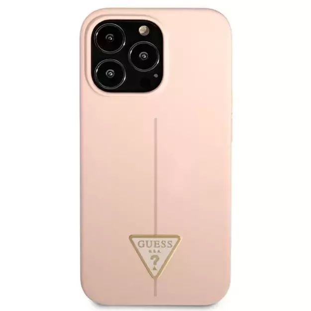 Guess GUHCP13XSLTGP iPhone 13 Pro Max 6.7&quot  pink/pink hardcase Silicone Triangle 9