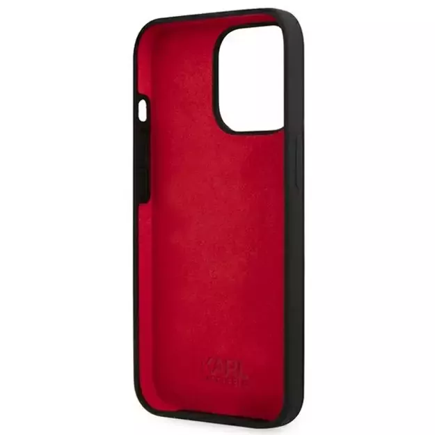 Karl Lagerfeld KLHCP13LSLMP1K iPhone 13 Pro / 13 6,1  hardcase czarny/black Silicone Plaque 6