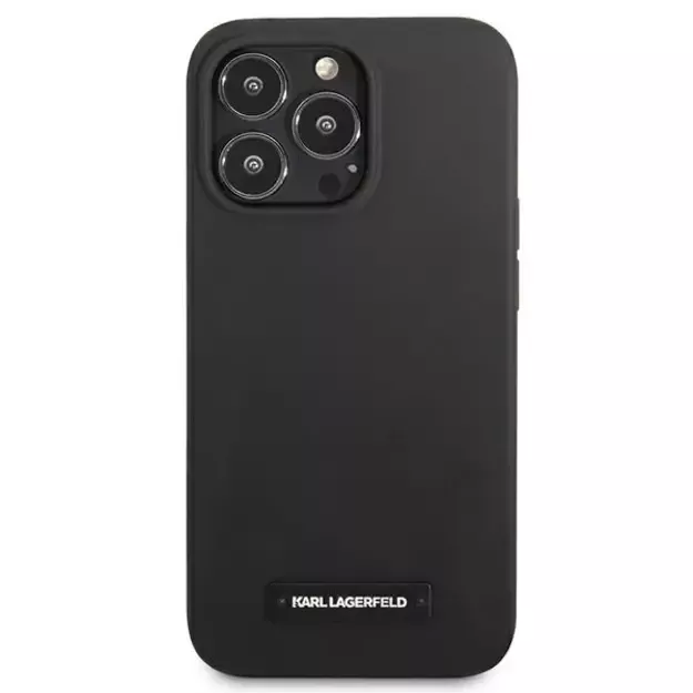 Karl Lagerfeld KLHCP13LSLMP1K iPhone 13 Pro / 13 6,1  hardcase czarny/black Silicone Plaque 2