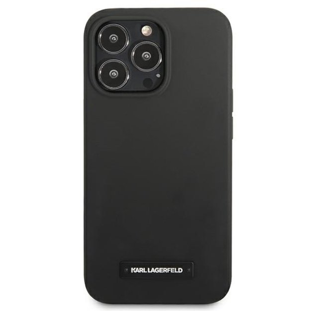 Karl Lagerfeld KLHCP13LSLMP1K iPhone 13 Pro / 13 6,1  hardcase czarny/black Silicone Plaque 9
