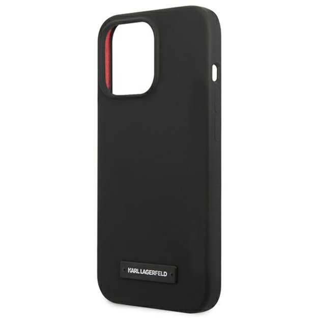 Karl Lagerfeld KLHCP13LSLMP1K iPhone 13 Pro / 13 6,1  hardcase czarny/black Silicone Plaque 12