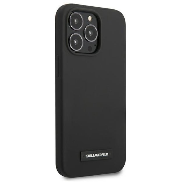 Karl Lagerfeld KLHCP13LSLMP1K iPhone 13 Pro / 13 6,1  hardcase czarny/black Silicone Plaque 10