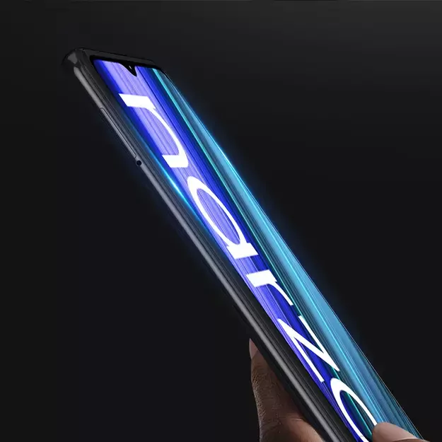 Dux Ducis 9D Tempered Glass 9H Full Screen Tempered Glass with Realme Narzo 50A frame black (case friendly) 6