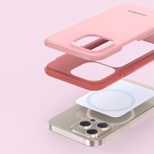 Choetech MFM Anti-drop case Made For MagSafe for iPhone 13 Pro pink (PC0113-MFM-PK) 18