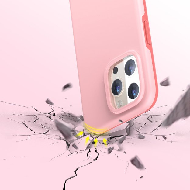 Choetech MFM Anti-drop case Made For MagSafe for iPhone 13 Pro pink (PC0113-MFM-PK) 13