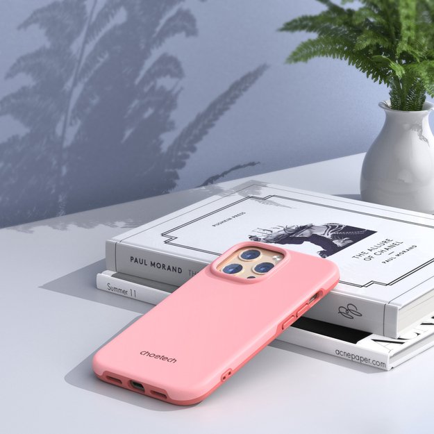 Choetech MFM Anti-drop case Made For MagSafe for iPhone 13 Pro pink (PC0113-MFM-PK) 16