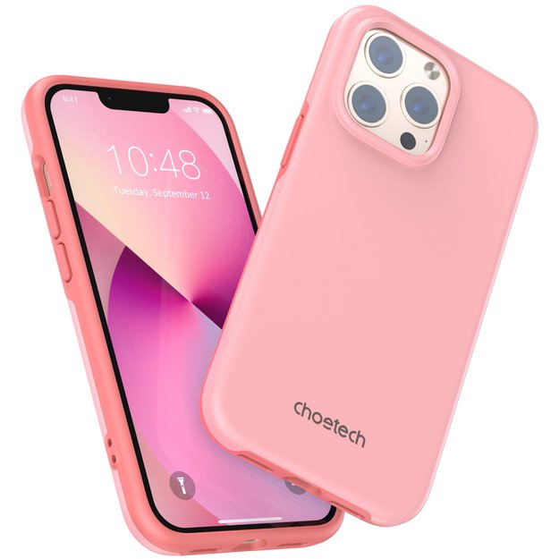 Choetech MFM Anti-drop case Made For MagSafe for iPhone 13 Pro pink (PC0113-MFM-PK) 17