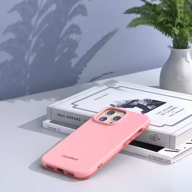 Choetech MFM Anti-drop case Made For MagSafe for iPhone 13 Pro pink (PC0113-MFM-PK) 7