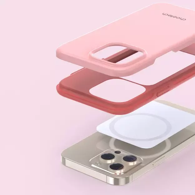 Choetech MFM Anti-drop case Made For MagSafe for iPhone 13 Pro pink (PC0113-MFM-PK) 9