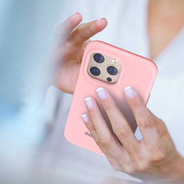 Choetech MFM Anti-drop case Made For MagSafe for iPhone 13 Pro pink (PC0113-MFM-PK) 14