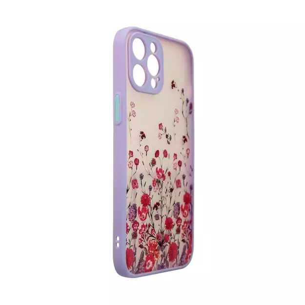 Design Case for iPhone 12 Pro Max floral purple 2