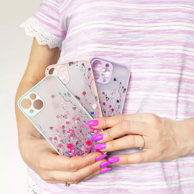 Design Case for iPhone 12 Pro Max floral purple 8