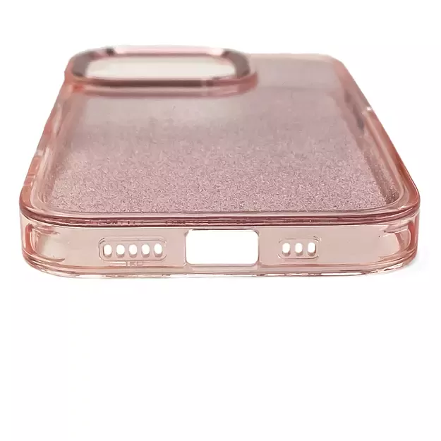 Glitter Case for iPhone 16 - pink with glitter 9