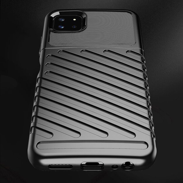 Thunder Case Flexible Tough Rugged Cover TPU Case for Samsung Galaxy A22 5G blue 17