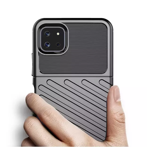 Thunder Case Flexible Tough Rugged Cover TPU Case for Samsung Galaxy A22 5G blue 1