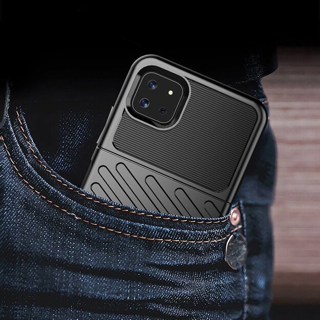 Thunder Case Flexible Tough Rugged Cover TPU Case for Samsung Galaxy A22 5G blue 19