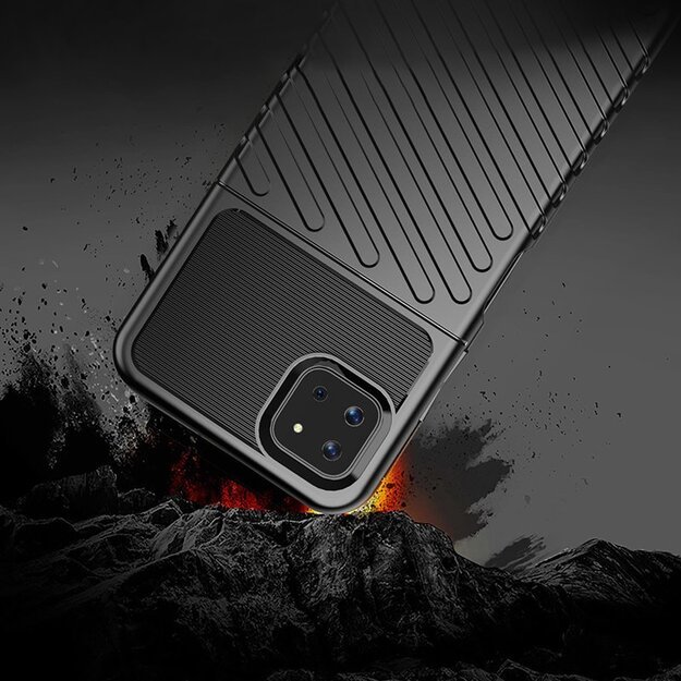Thunder Case Flexible Tough Rugged Cover TPU Case for Samsung Galaxy A22 5G blue 15