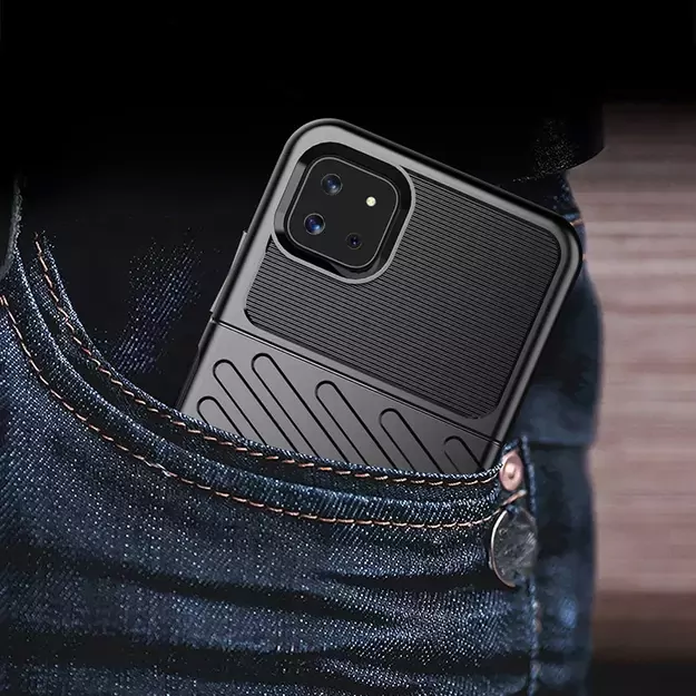 Thunder Case Flexible Tough Rugged Cover TPU Case for Samsung Galaxy A22 5G blue 7