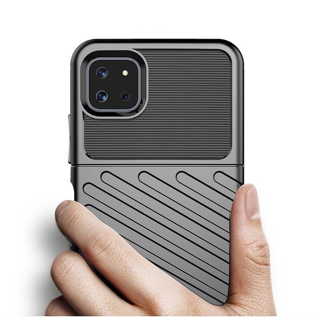 Thunder Case Flexible Tough Rugged Cover TPU Case for Samsung Galaxy A22 5G blue 13